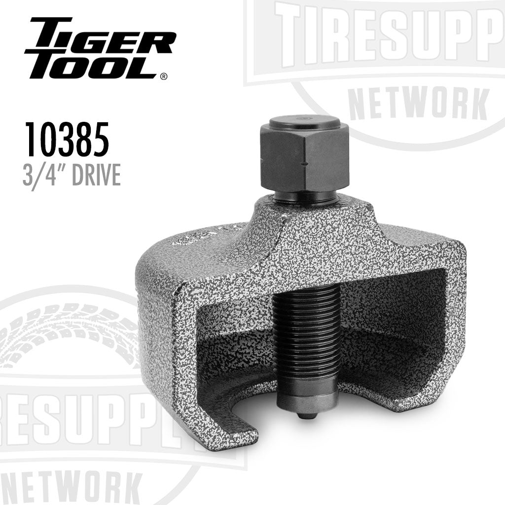 Tiger Tool 10385 socket on a white background with brand logos. 10385