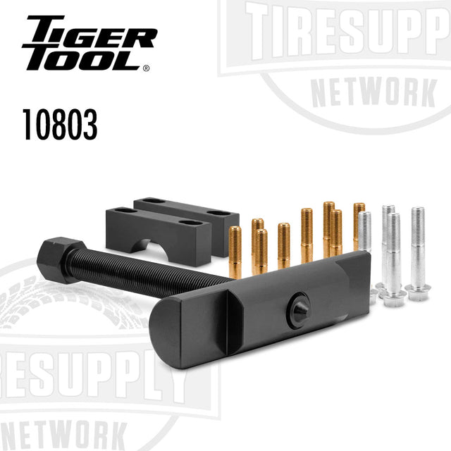 Tiger Tool tire tool set with bolts on a white background. 10803.