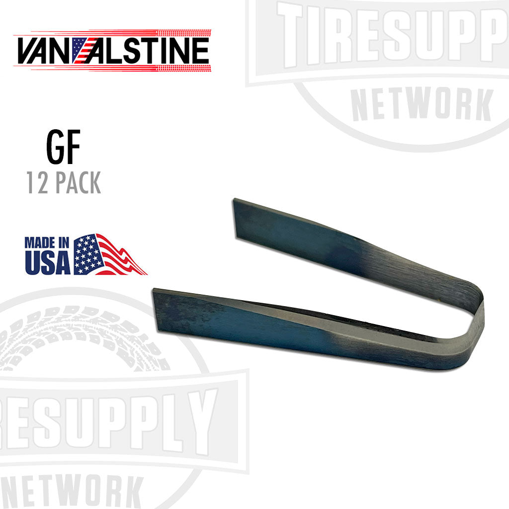 Van Alstine | G (Series) Flat Bottom Grooving Blades, 12 Per Pack - Choose Size (GF*)