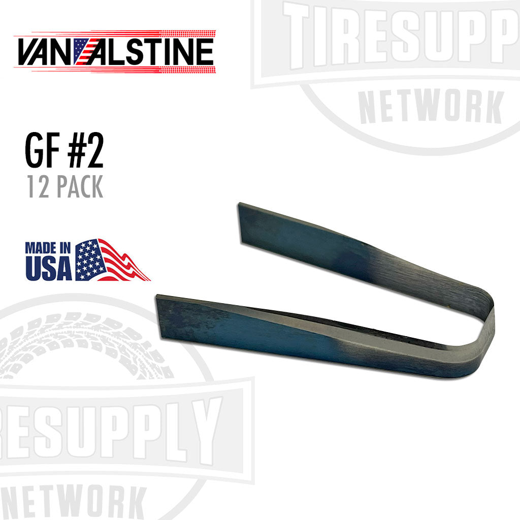Van Alstine | G (Series) Flat Bottom Grooving Blades, 12 Per Pack - Choose Size (GF*)