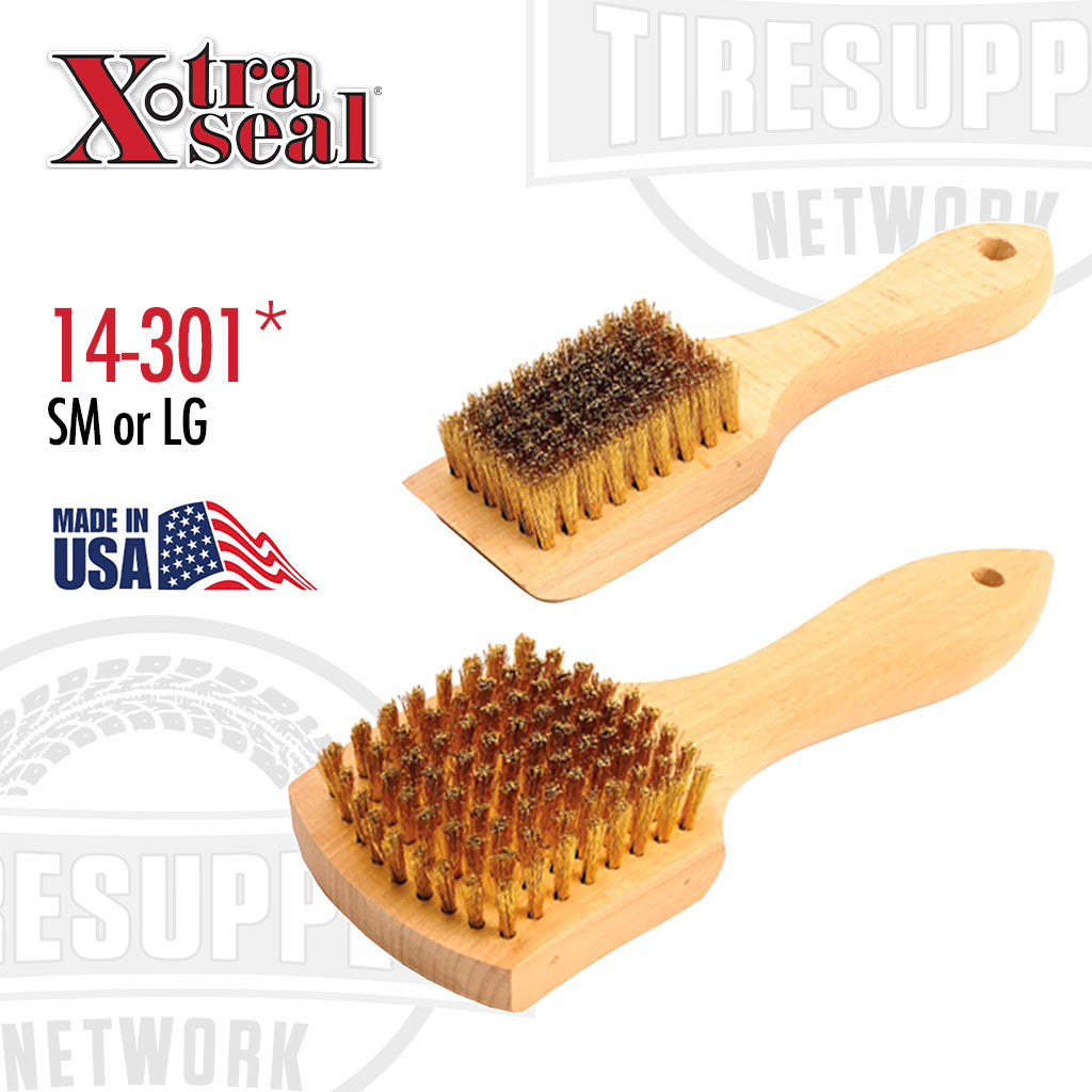 Xtra Seal 14-301 or 14-301A | Brass Sidewall Tire Brush - Choose Size