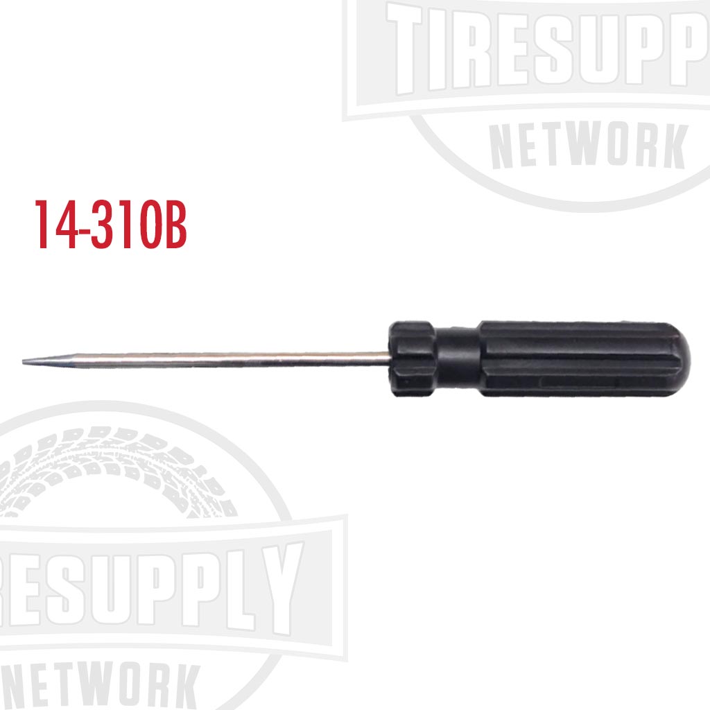 A black pointed tire repair awl with the label '14-310B' on the handle.