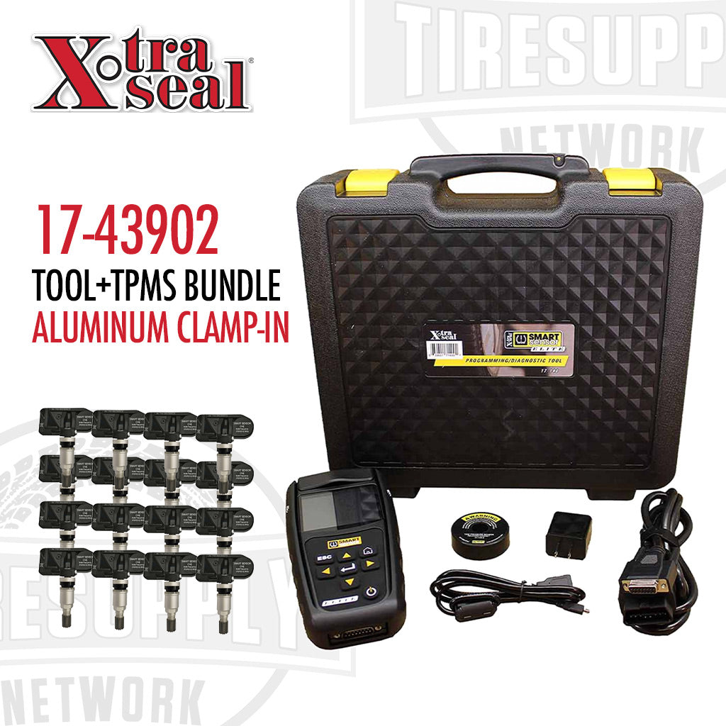 Xtra Seal 17-43902 Tool + TPMS Bundle Aluminum Clamp-In. Qty 16