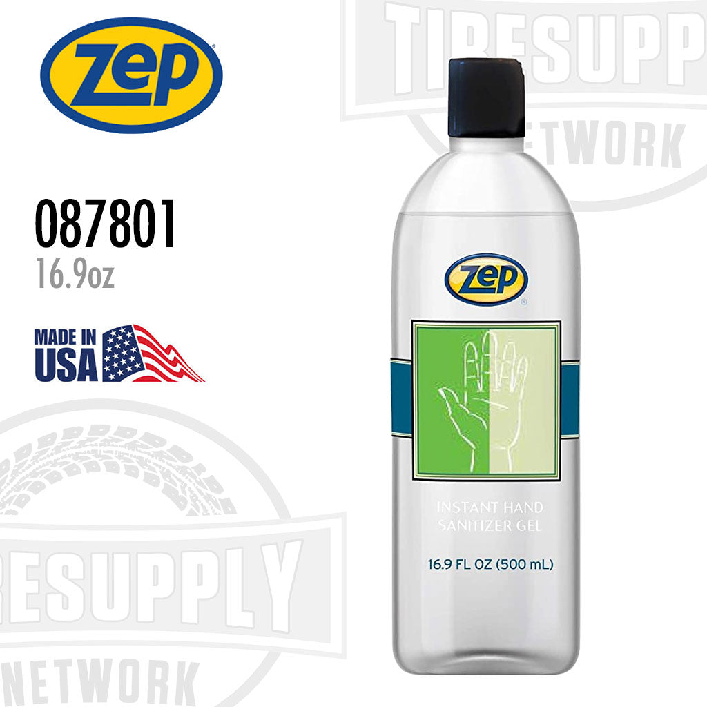 Zep 087801 | Instant Hand Sanitizer Gel 16.9oz 500mL Bottle - Single or Case of 12