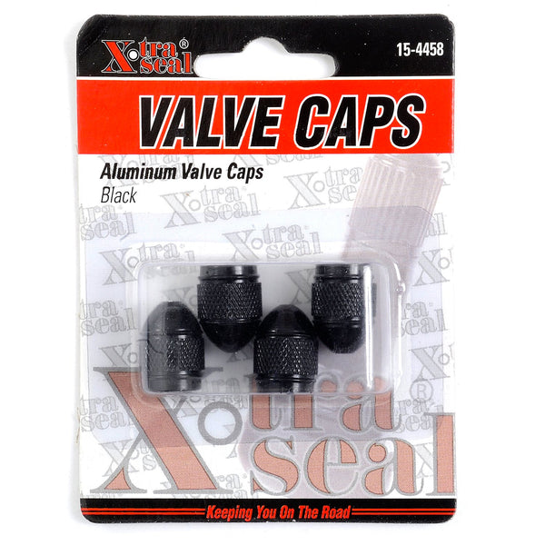 Aluminum Valve Cap Black 4 Pack (154458) Tire Supply Network