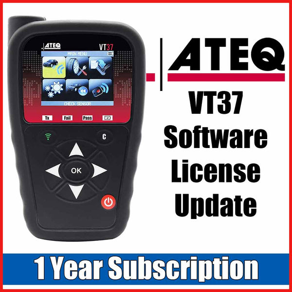 ATEQ VT37 TPMS Tool Software License Update 1 Year Subscription (S