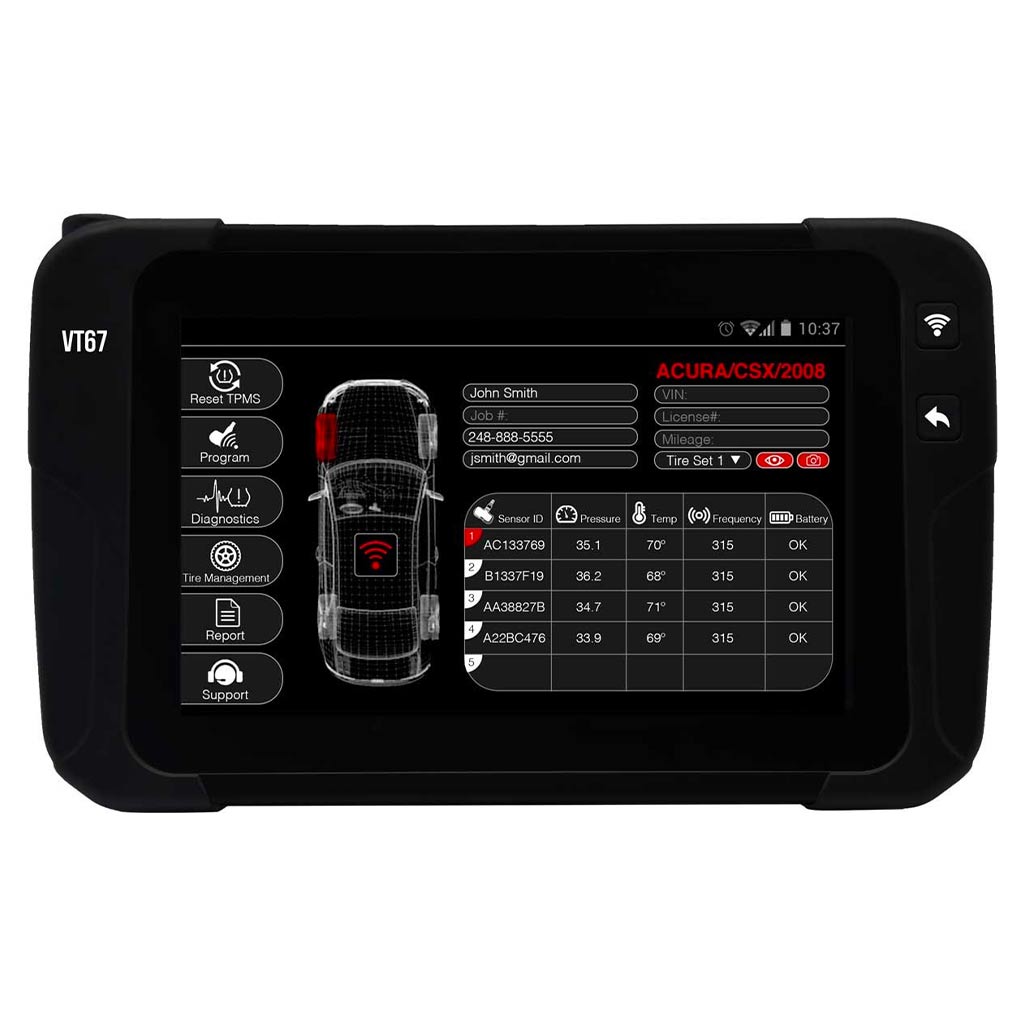 ATEQ | VT67 Complete TPMS &amp; Tire Management Diagnostic Tablet Tool (VT67-0000)