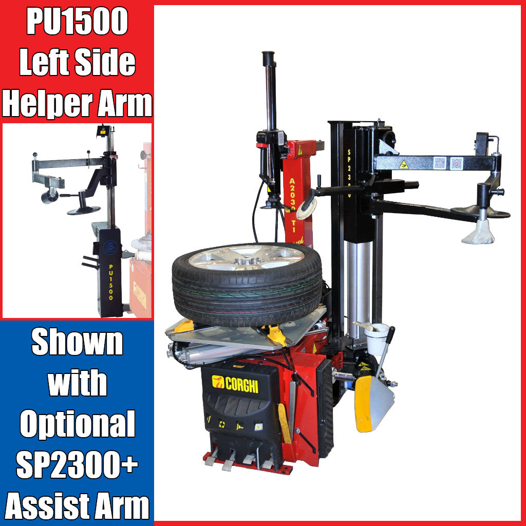Corghi PU1500 Left Side Helper Arm. Shown with Optional SP2300+ Assist Arm.