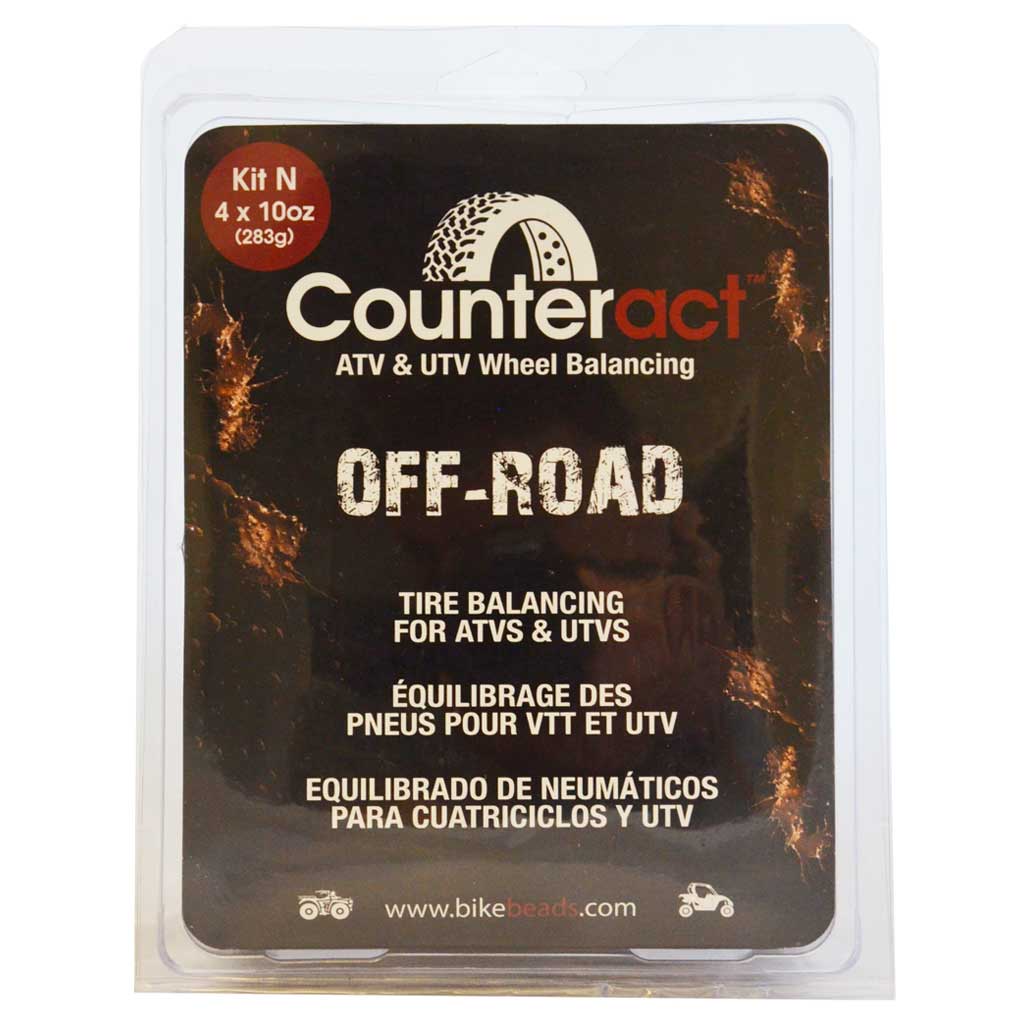 Counteract | Do-It-Yourself DIY Kit for Off-Road ATV & UTV with 10 oz. Tire Balancing Beads (KITN)