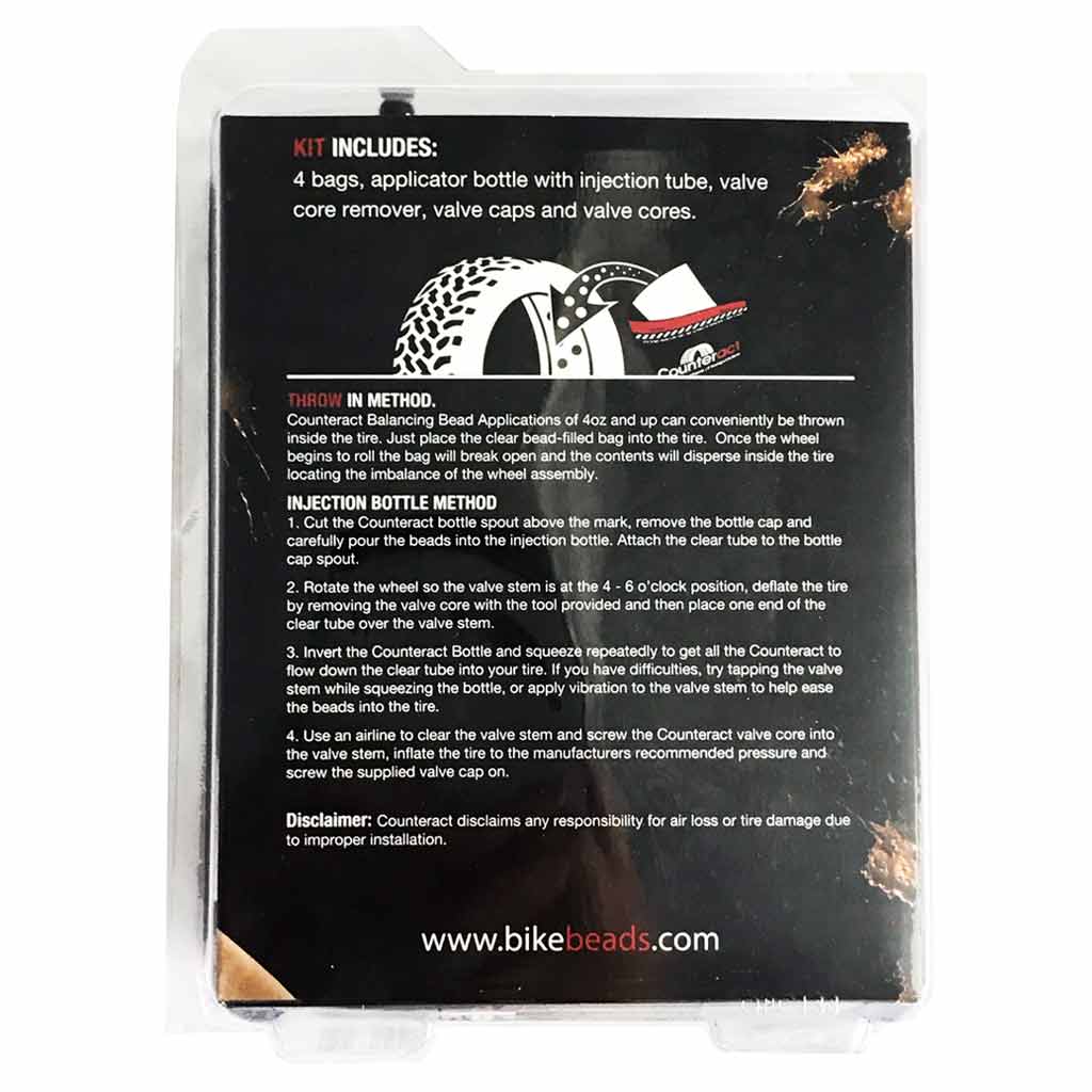 Counteract | Do-It-Yourself DIY Kit for Off-Road ATV & UTV with 10 oz. Tire Balancing Beads (KITN)