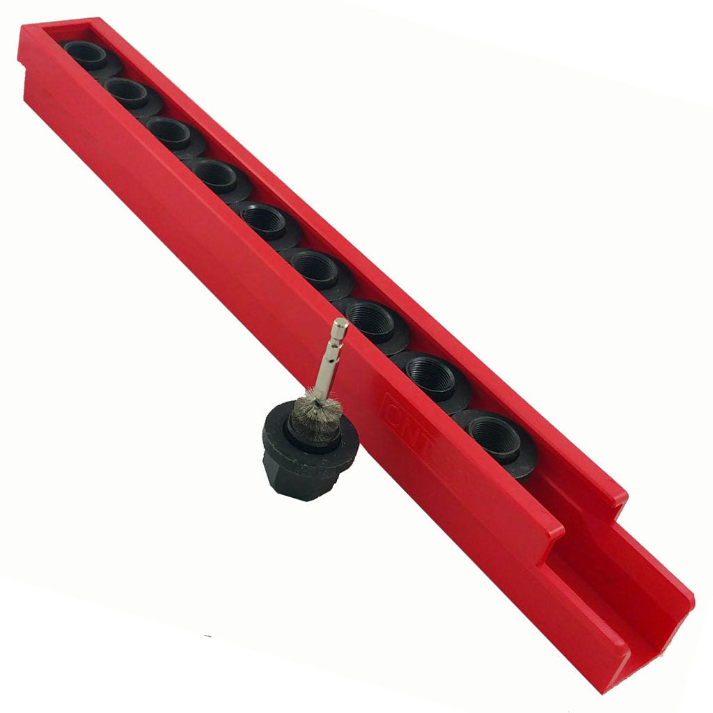 Counteract | Truck Wheel Maintenance Hub & Stud Brush Cleaning Kit with Low-Speed Air Driver (STK-WMK)