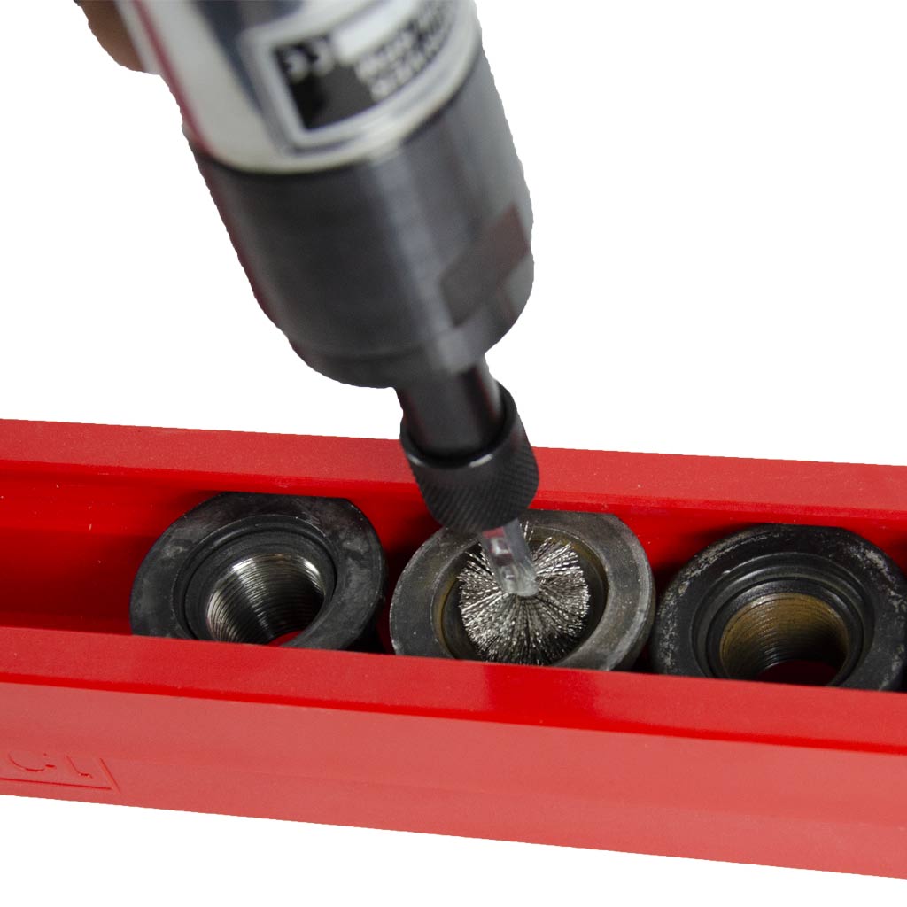 Counteract | Truck Wheel Maintenance Hub & Stud Brush Cleaning Kit with Low-Speed Air Driver (STK-WMK)