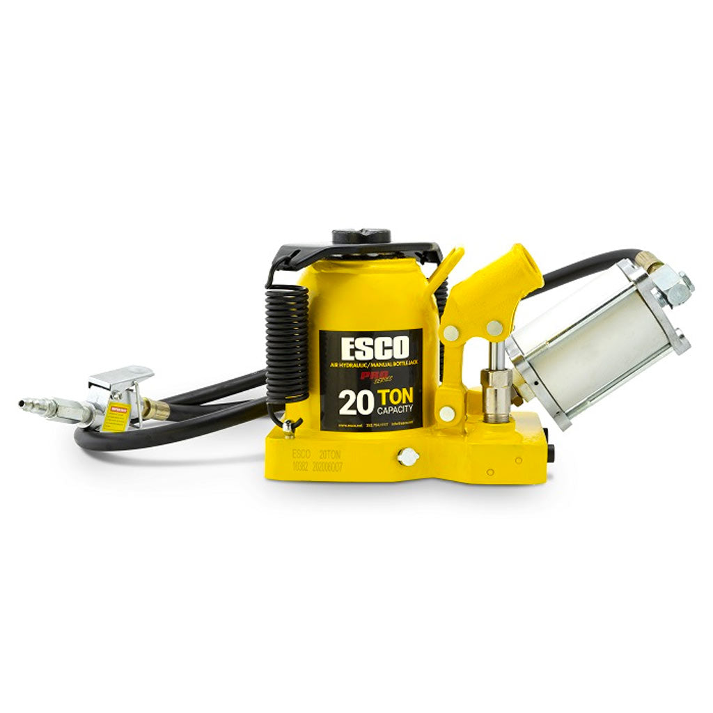 ESCO | Pro Series 20 Ton Shorty Air Hydraulic Bottle Jack (10382)