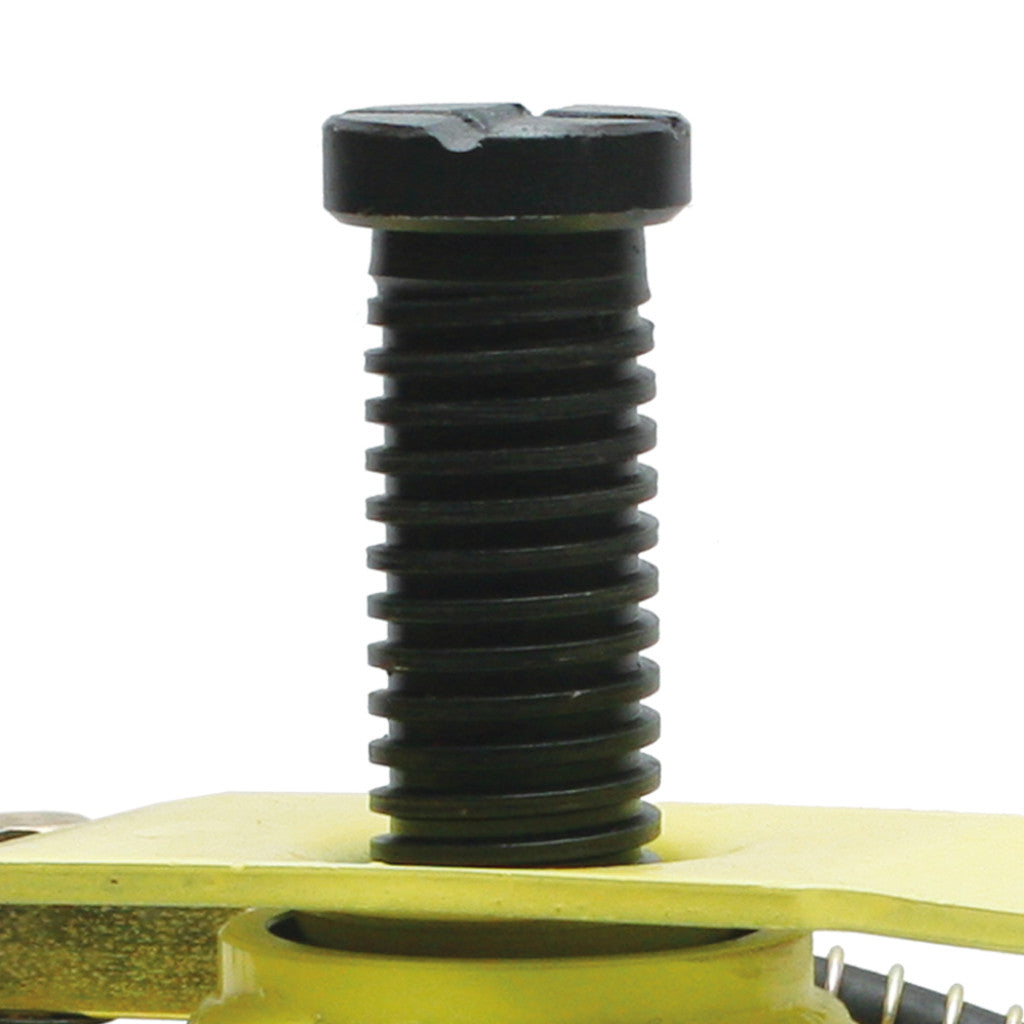 ESCO 10446 yellow jackit 20 ton air manual bottle jack with welded base.