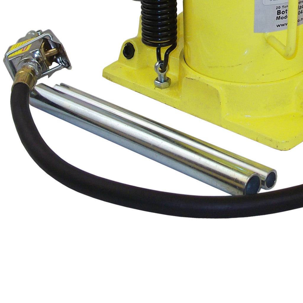 PRE-ORDER: ESCO 10450 Yellow Jackit 20 Ton Air/Manual Bottle Jack with Screw-On Base