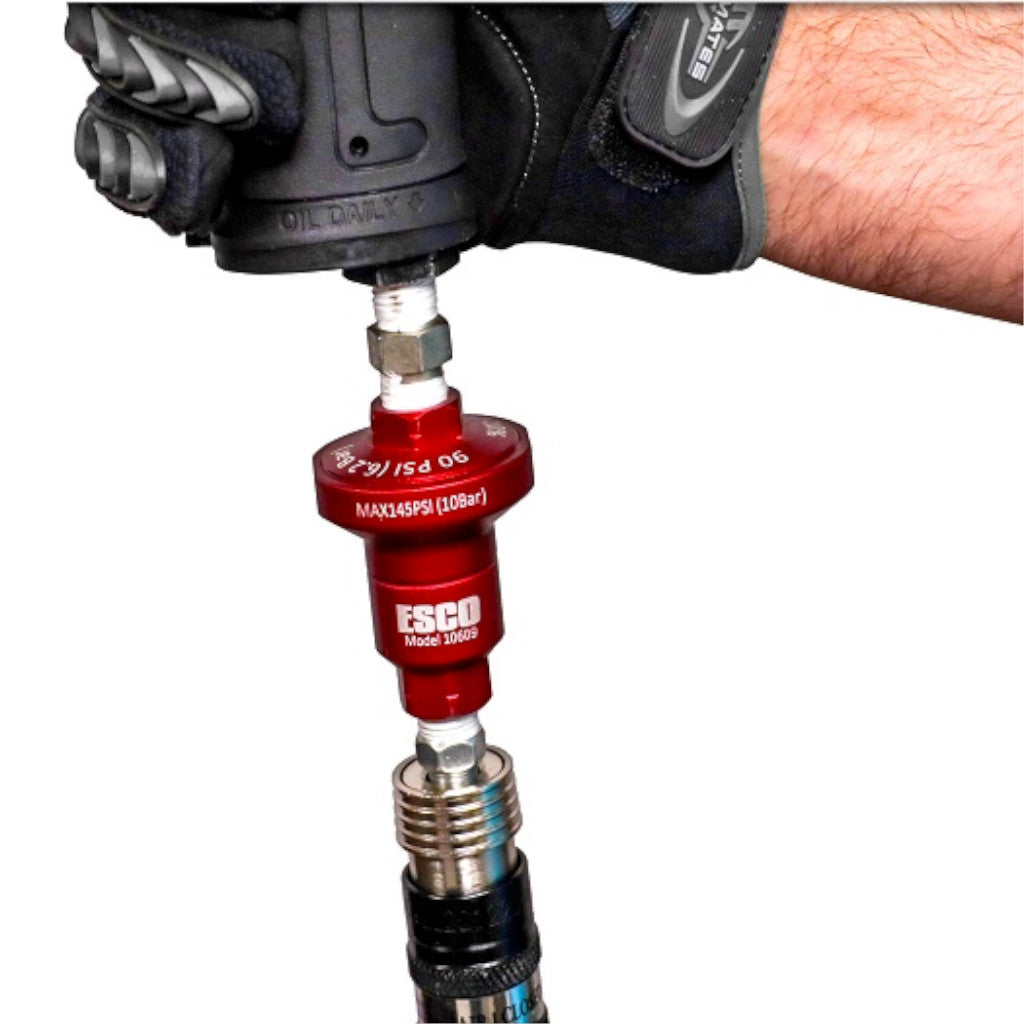 ESCO | Air Pressure Reducer with 6″ Whip-Hose for Air Tools (10609K)