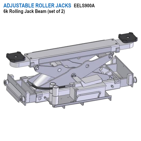 Hofmann EELR728APKG 12K 4-Post Alignment Lift with 2 Rolling jacks,  Turnplates, & Rollback Kit