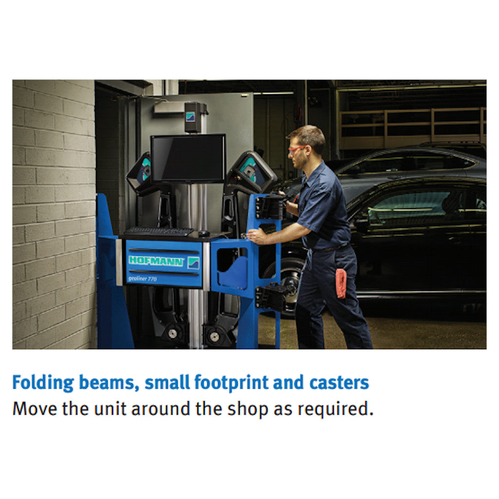 Hofmann | Geoliner 770 Mobile Imaging Diagnostic Wheel Alignment System with AC400 Clamps & VIN Reader (EEWA752BV3)