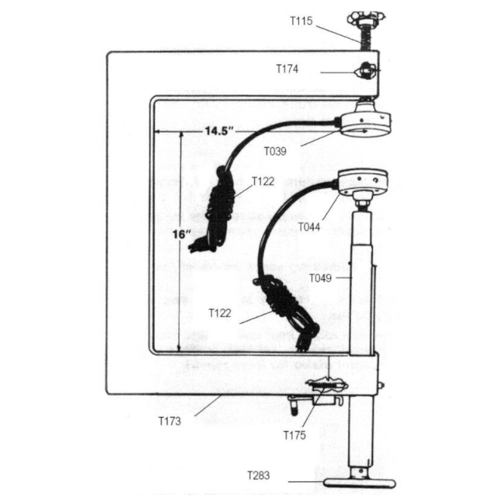 Lincoln LMC | Model 1000 Large Truck-Tractor Vulcanizer Spotter - Choose 120V or 240V