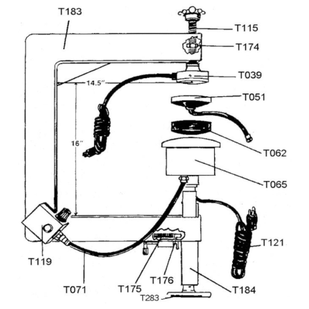 Lincoln LMC | Model 1400 Flexible Contour Tractor Truck Air Vulcanizer Spotter - Choose 120V or 240V (T018-*)