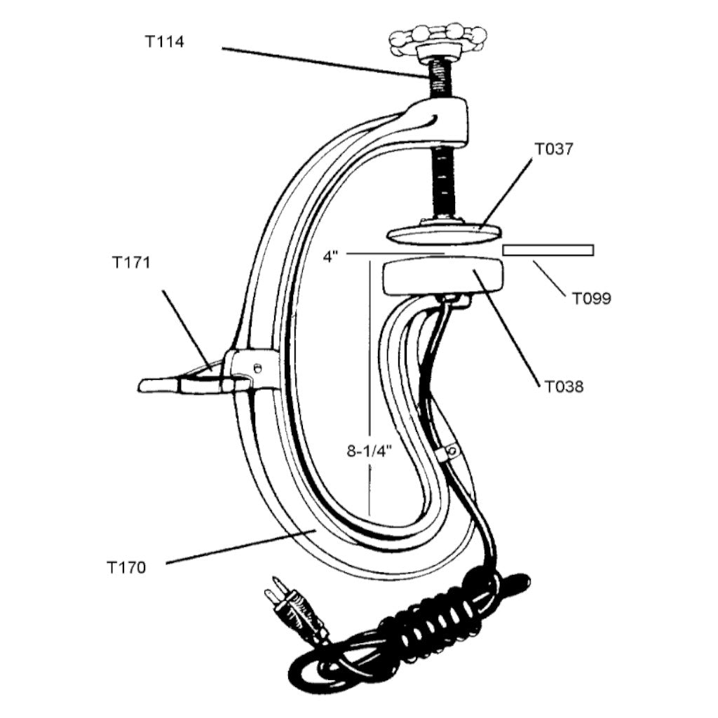 Lincoln LMC | Model 300 Passenger Tire Vulcanizer Spotter - Choose 120V or 240V