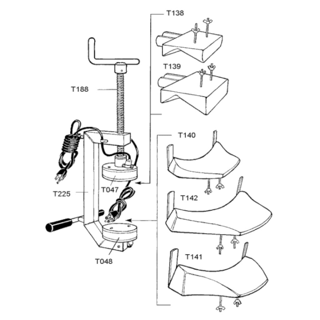 Lincoln LMC | Model 3100 PL Truck Tire Bead Vulcanizer Spotter with Plates- Choose 120V or 240V