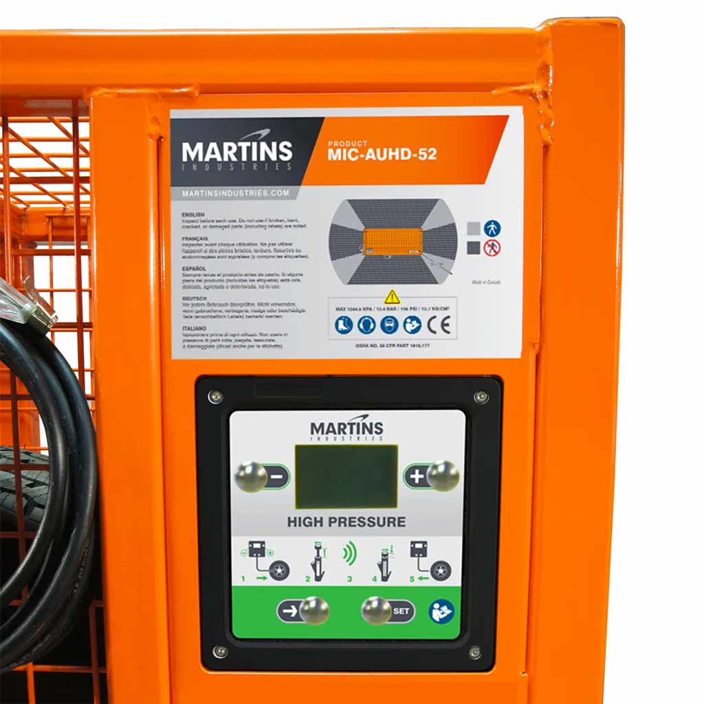 Martins | 52" Automatic Heavy Duty Tire Inflation Cage (MIC-AUHD-52)