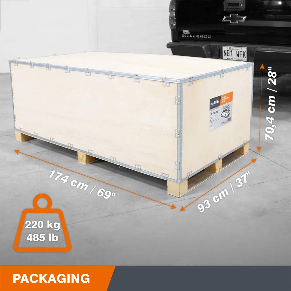 Martins | Xpeditor M-100 Tire Transport Cage Assembly for Pickup Truck Beds (MPTX-100)