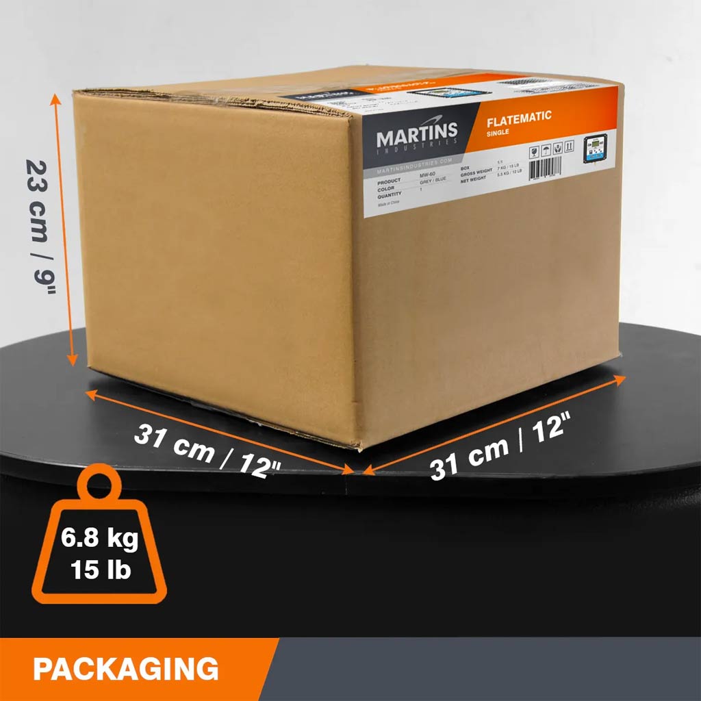 Martins | Flatematic Single Outlet Wall-Mounted Automatic Tire Inflator with 25′ Hose (MW-60)