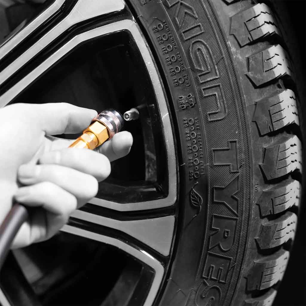 Martins | Flatematic High-Pressure Wall-Mount Automatic Tire Inflator with 25′ Hose (MW-64HP)