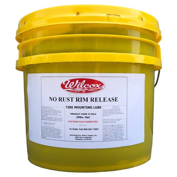 No Rust Rim Release Tire Mounting Lube Choose 8 lb or 25 lb Bucket