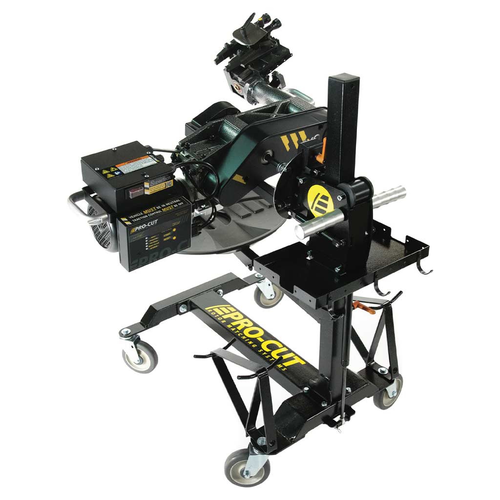 Pro-Cut | On-Car PFM X9 Brake Lathe with Adjustable Trolley, 6 LED Worklights, 6 Adapters (X9-6ADP)