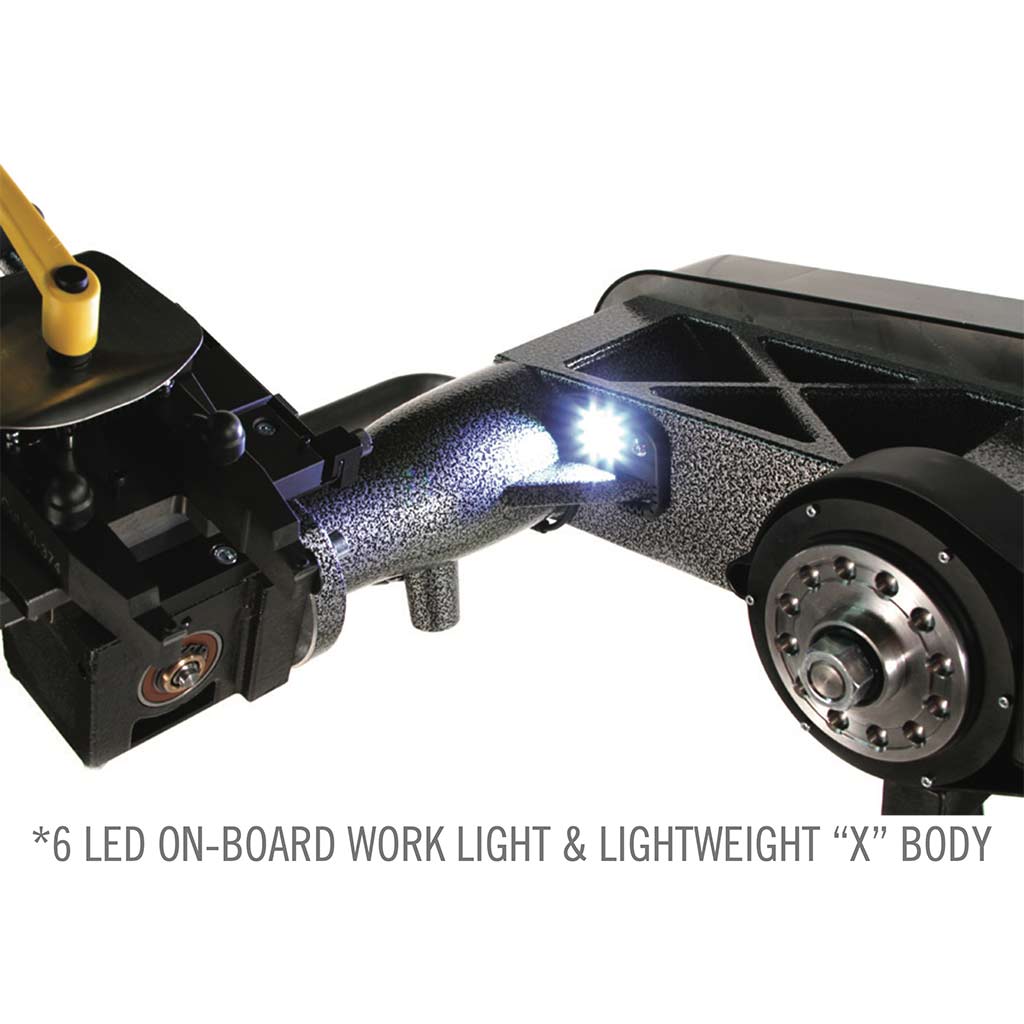 Pro-Cut | On-Car PFM X9 Brake Lathe with Adjustable Trolley, 6 LED Worklights, 6 Adapters (X9-6ADP)