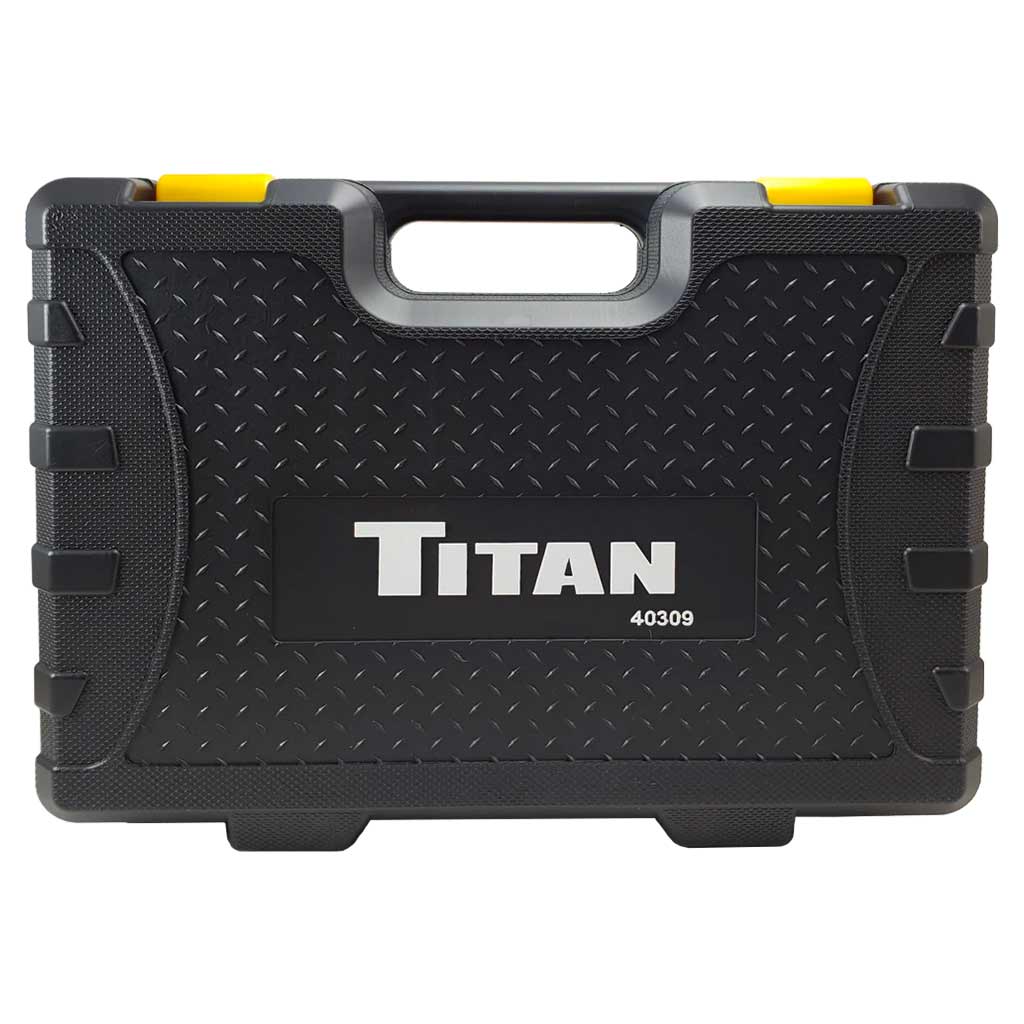 Titan Tools 40309 1″ Drive 6-Point 9-Piece SAE Deep Impact Socket Set