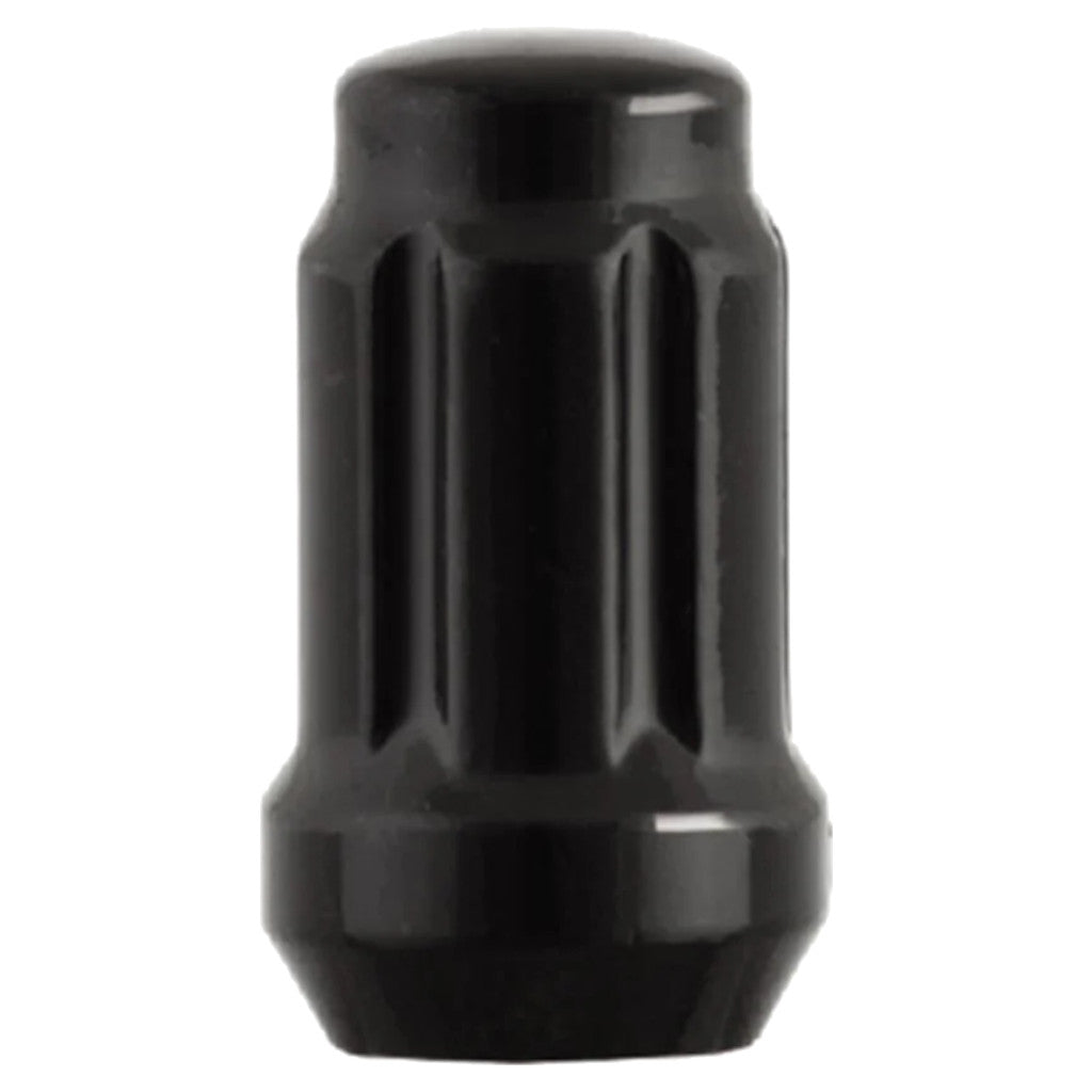 White Knight | Gloss Black Spline Acorn Lug Nut - Thread Size 12mm x 1.25 - Box of 50 (3806BK)
