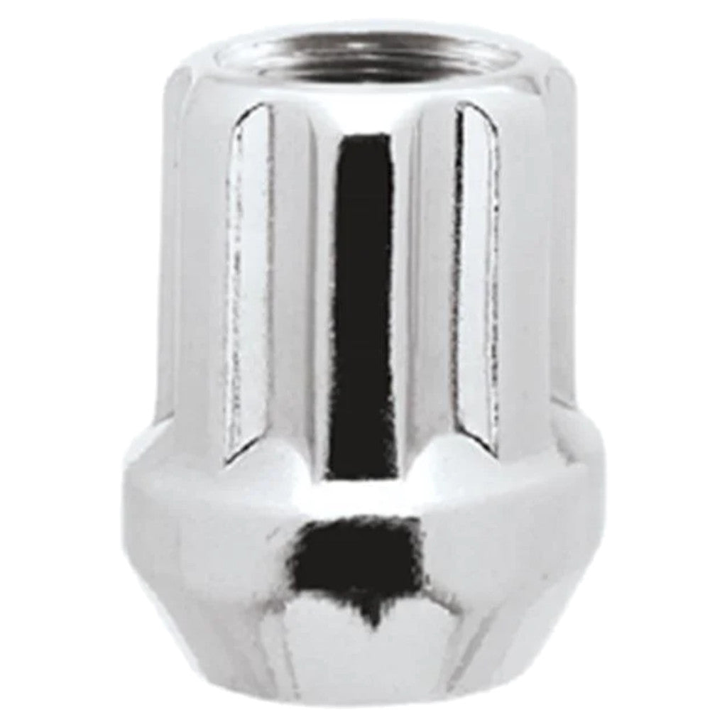White Knight 3809-1D Chrome Open-End Duplex Spline Acorn Lug Nut - Thread Size 14mm x 1.50 - Box of 50
