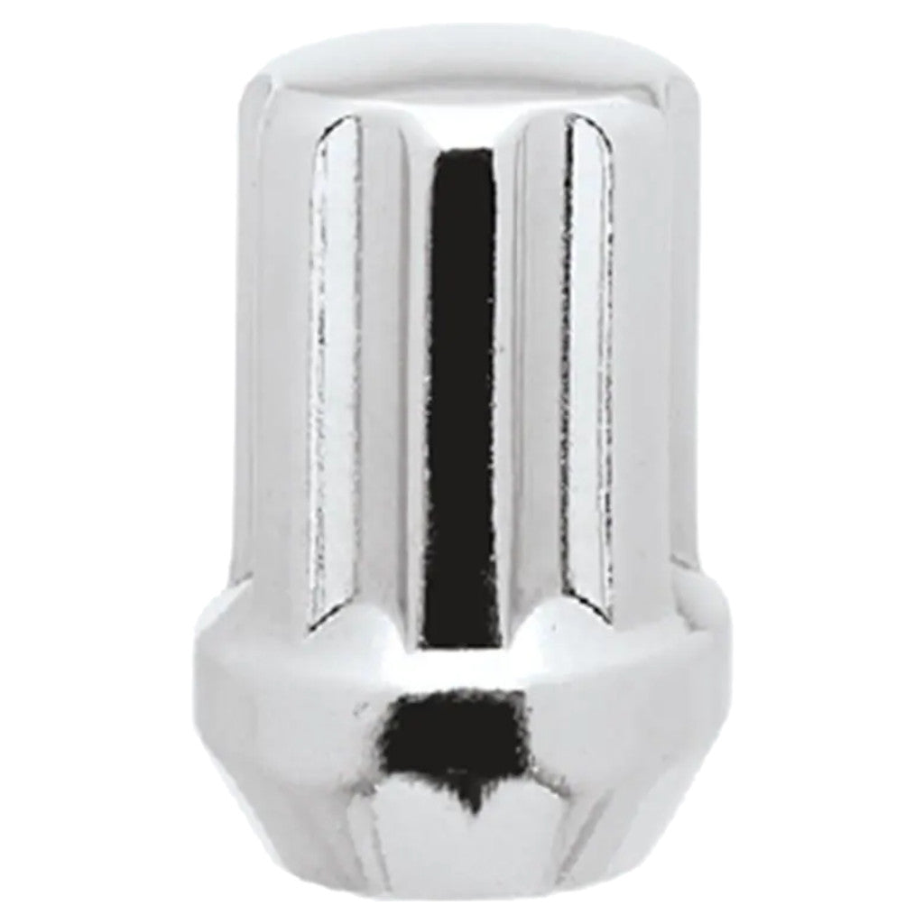 White Knight | Chrome Duplex Short Spline Acorn Lug Nut - Thread Size 14mm x 1.50 - Box of 50 (3809D)