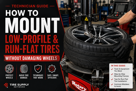 How to Mount Low-Profile & Run-Flat Tires Without Damaging Wheels (Technician Guide)