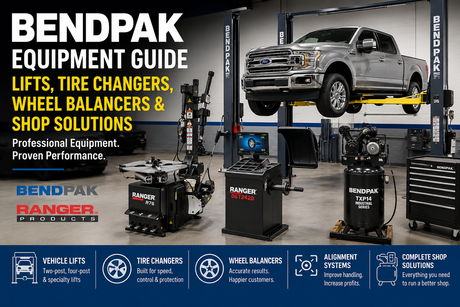 BendPak Equipment Guide: Car Lifts, Tire Changers, Wheel Balancers & Shop Equipment