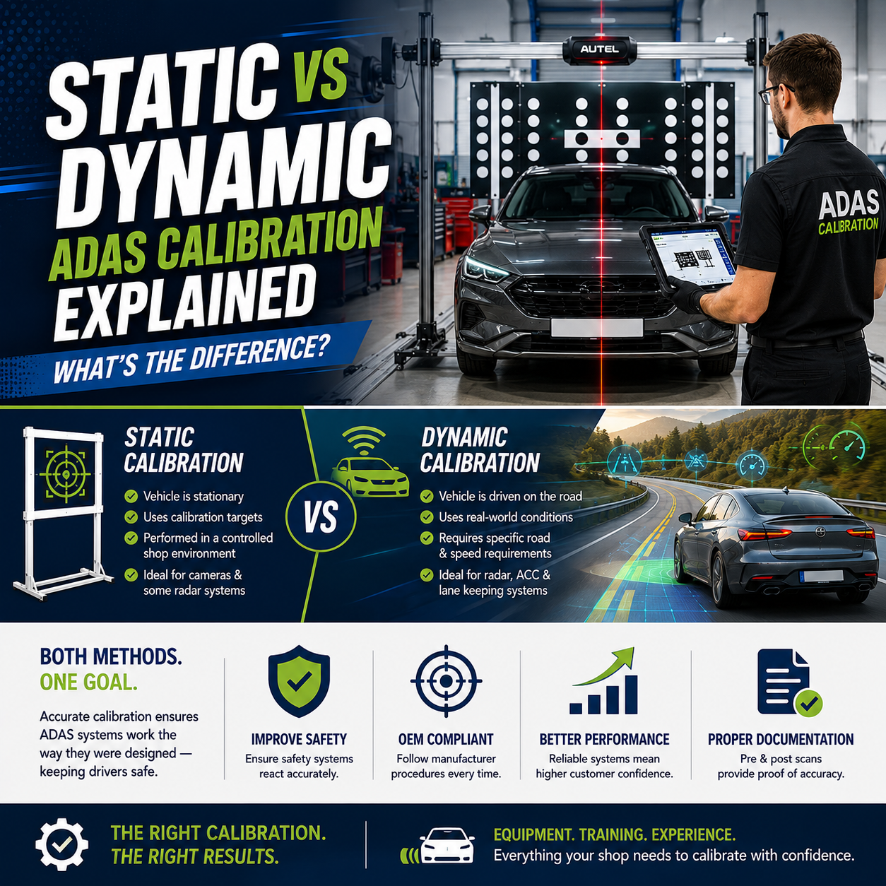 Static vs Dynamic ADAS Calibration Explained: What's the Difference?