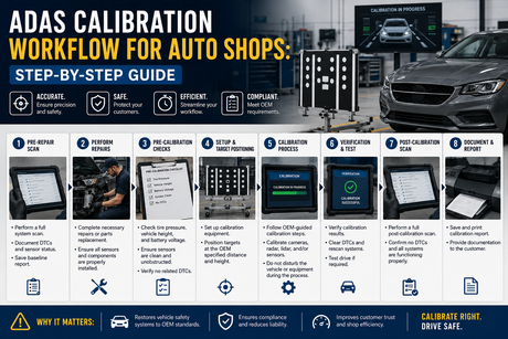 ADAS Calibration Workflow for Auto Shops: Step-by-Step Guide