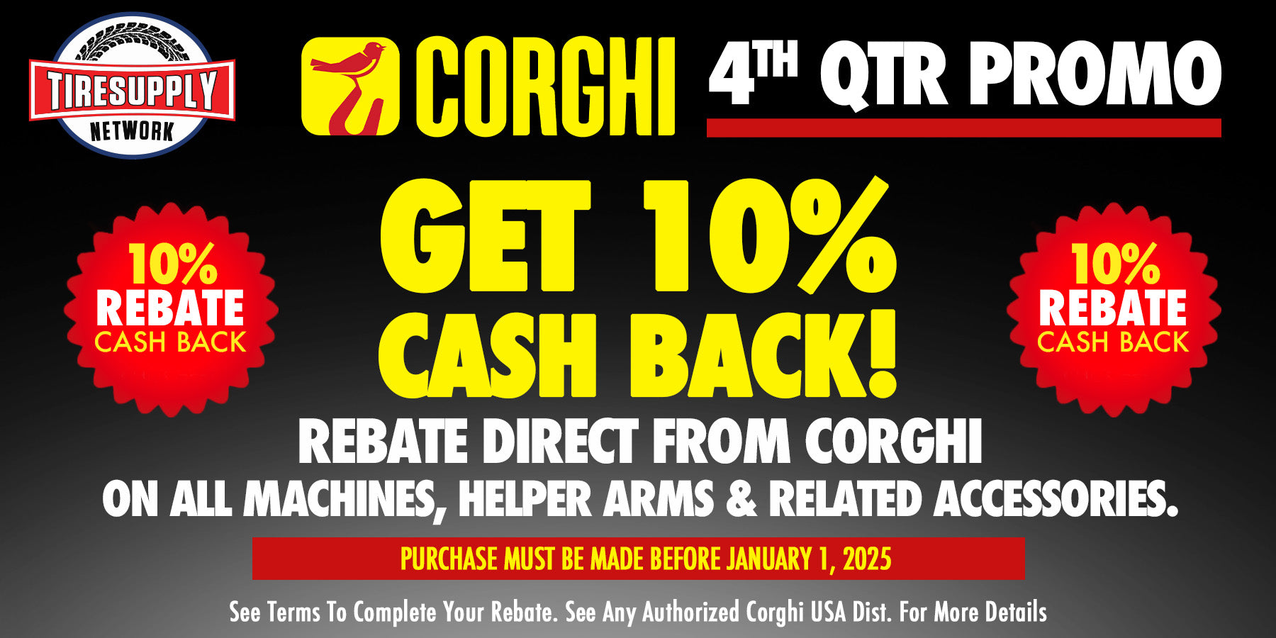Corghi 4th Quarter Rebate Offer