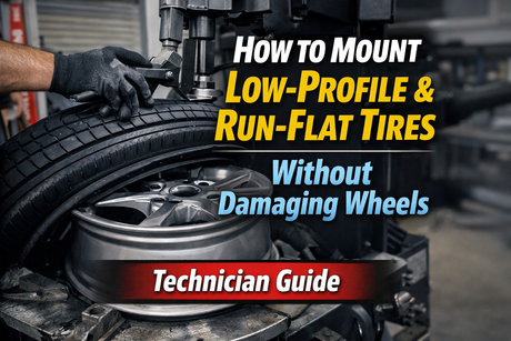 How to Mount Low-Profile & Run-Flat Tires Without Damaging Wheels (Technician Guide)