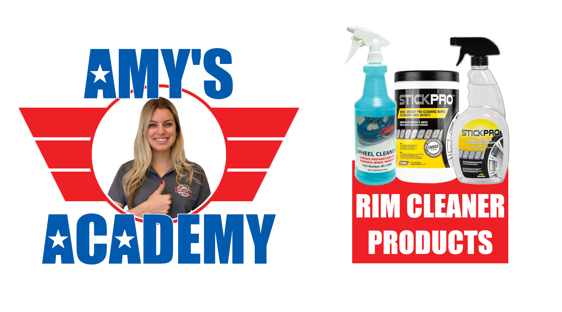 Amy's Academy  Rim Cleaner Products for Tape Weights - Tire
