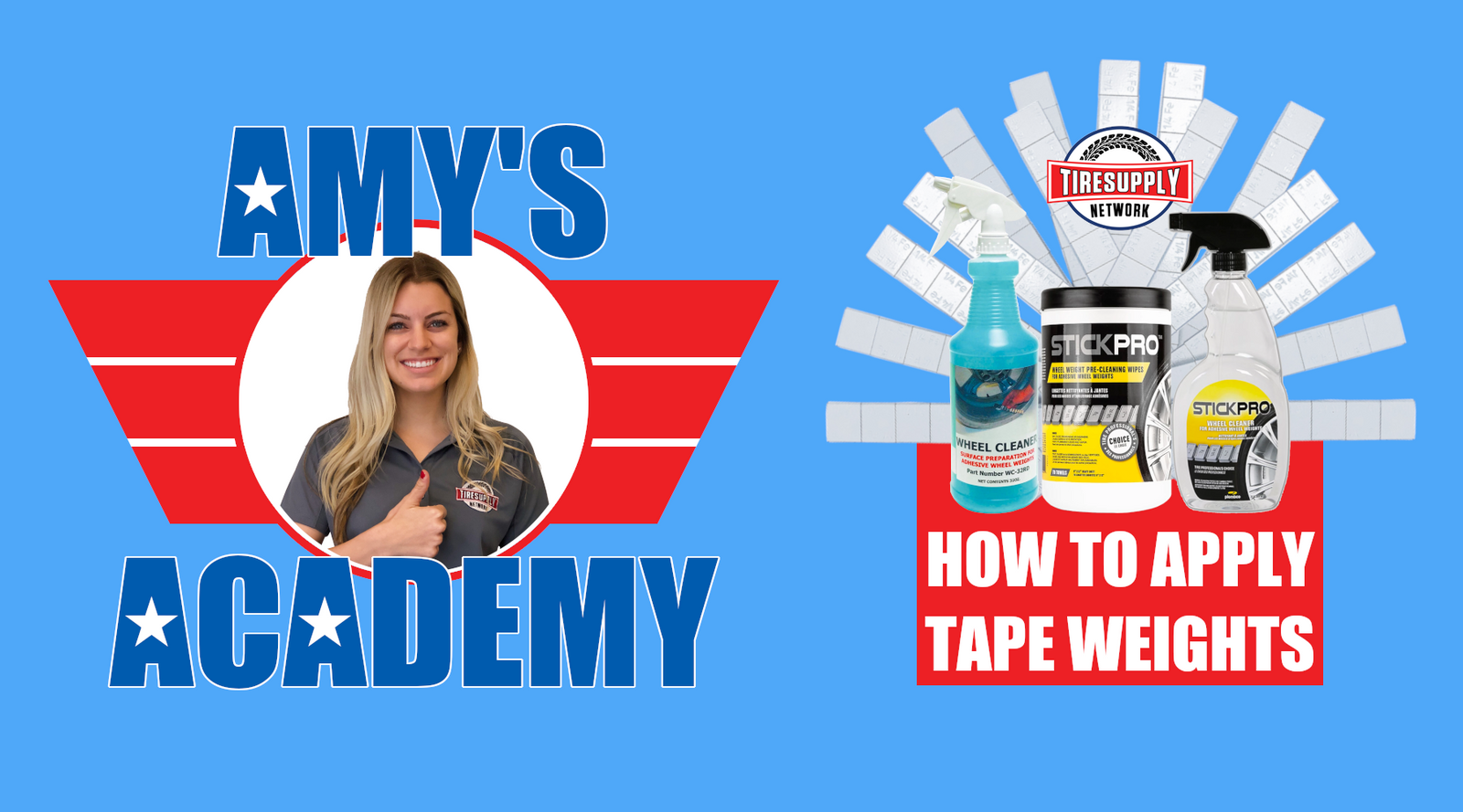 Amy's Academy  How To Apply Tape Wheel Weights - Tire Supply Network