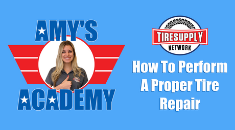 Amy's Academy | Check out our new TIRE REPAIR PROCEDURE video!