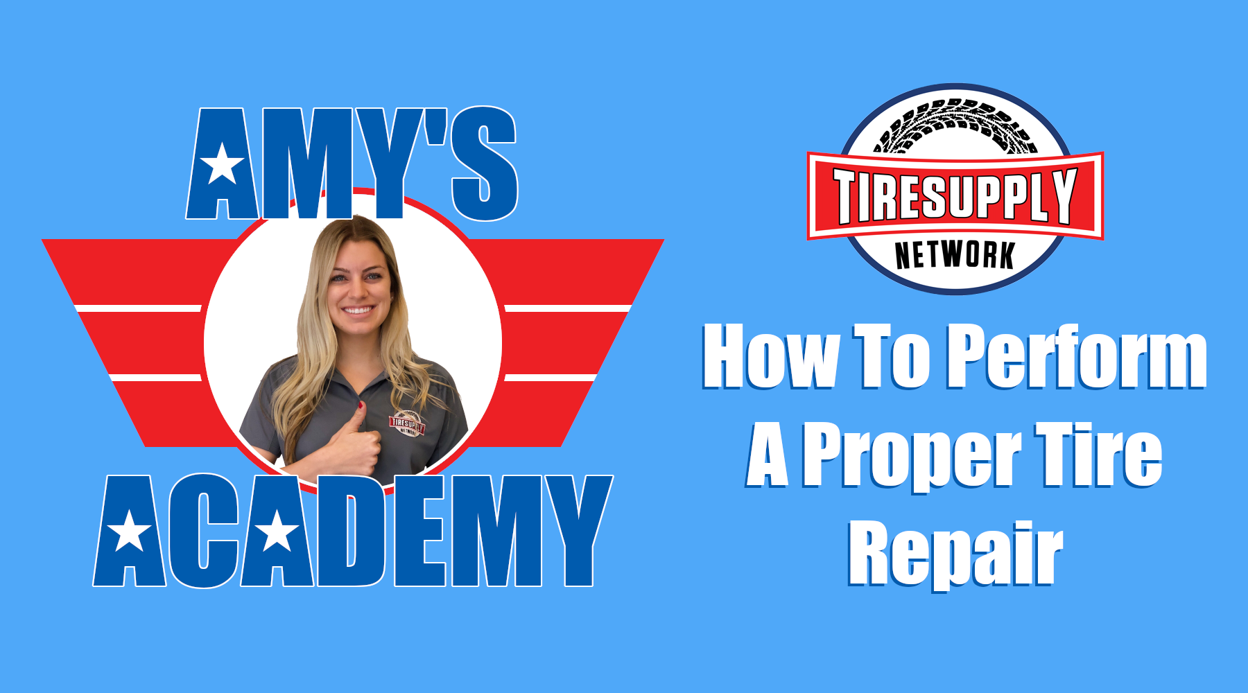Amy's Academy | Check out our new TIRE REPAIR PROCEDURE video!