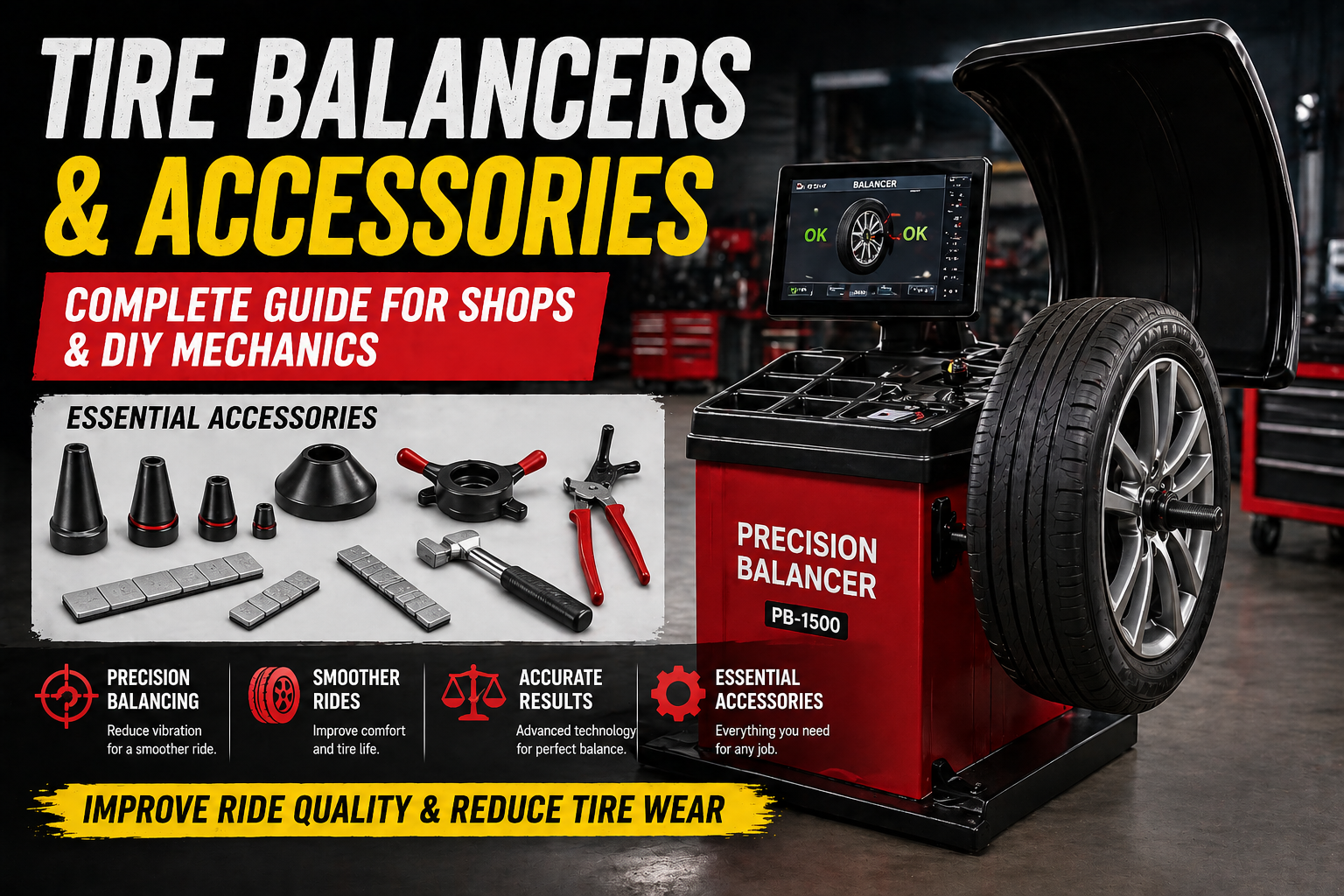 Tire Balancers & Accessories: Complete Guide for Shops and DIY Mechanics