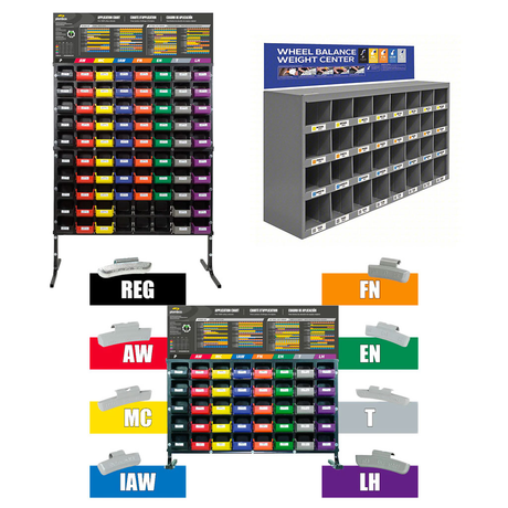 Wheel Weight Assortment Racks