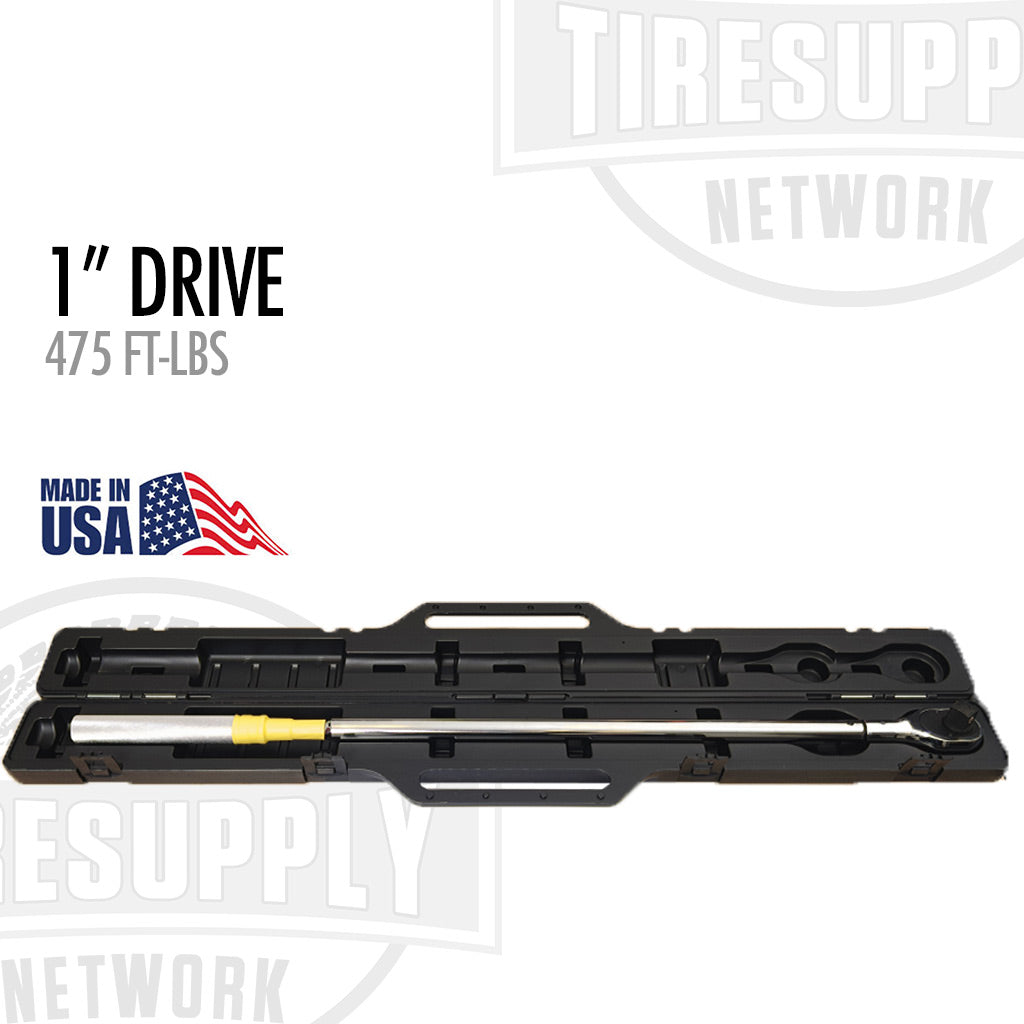 1&quot; Drive Preset Truck Click-Type Lug Nut Torque Wrench - 475 ft-lbs (6005CTPPY-1)